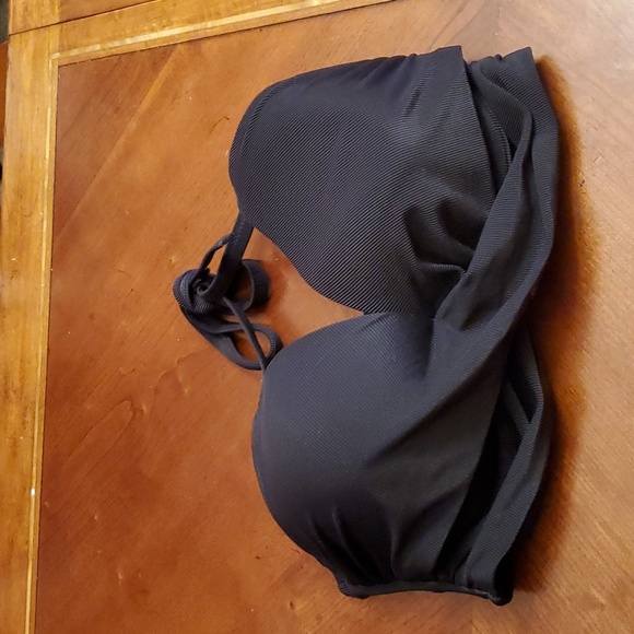 Shade And Shore Women's Size 36DD Bikini Swim Top BLACK - Picture 4 of 7